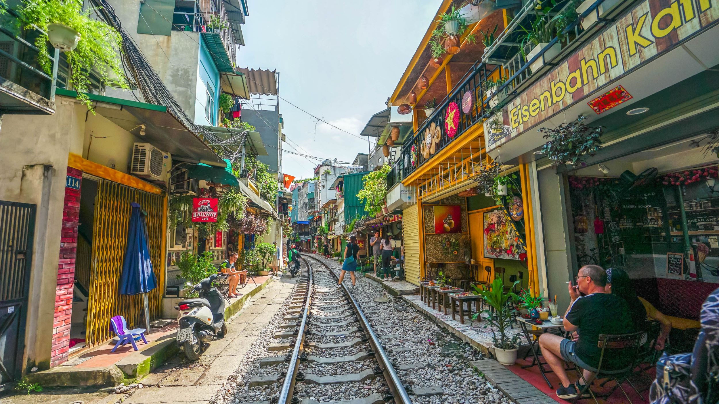Photo de la Rue du train de Hanoi lieux emblematique de la ville