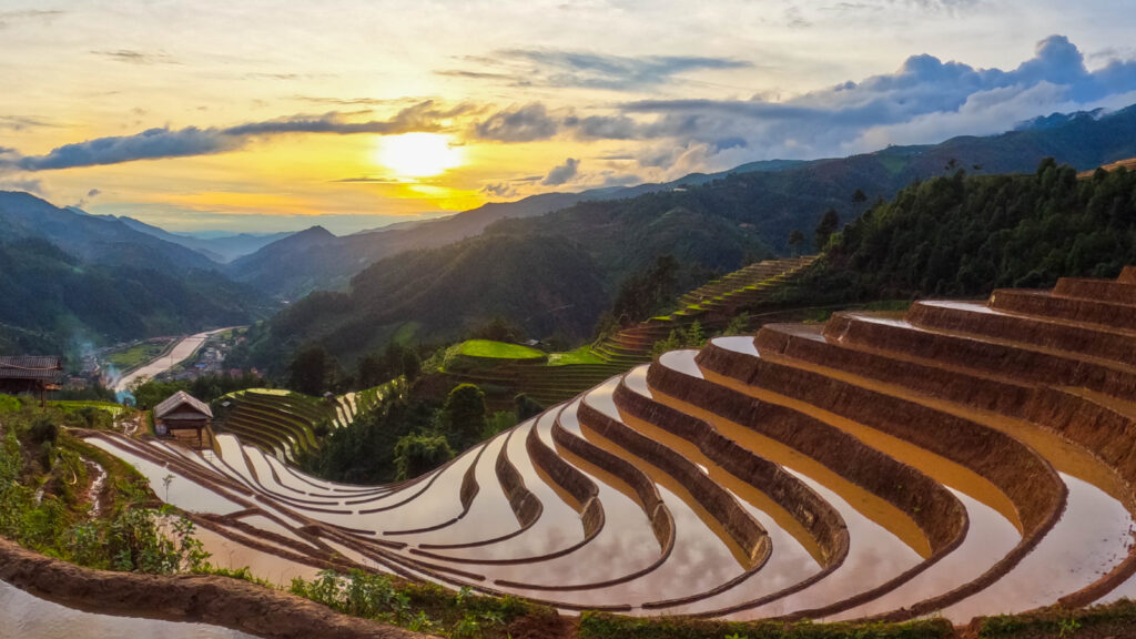 photo des rizieres de Mu Cang Chai un endroit populaire au Vietnam